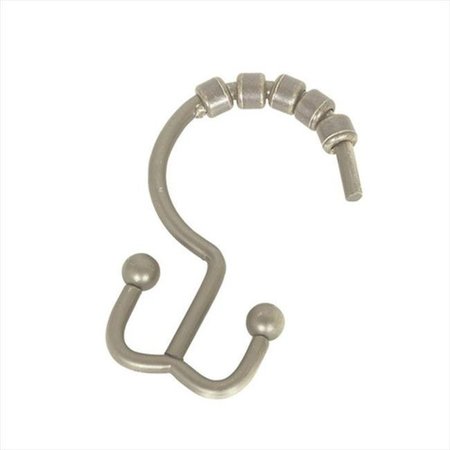 ZENITH PRODUCTS Zenith Products 96BN Shower Hooks with Double Roller Style in Brushed Nickel 96BN